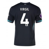 Dres Liverpool Virgil van Dijk #4 Gostujuci 2024-25 Kratak Rukav